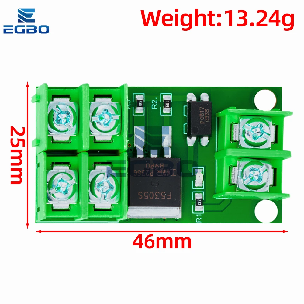 لوحة تحكم بمفتاح إلكتروني EGBO ، وحدة تجنب النبض ، يتم التحكم فيها بالتيار المستمر ، MOSFET ، Optocoupler ، 1-10