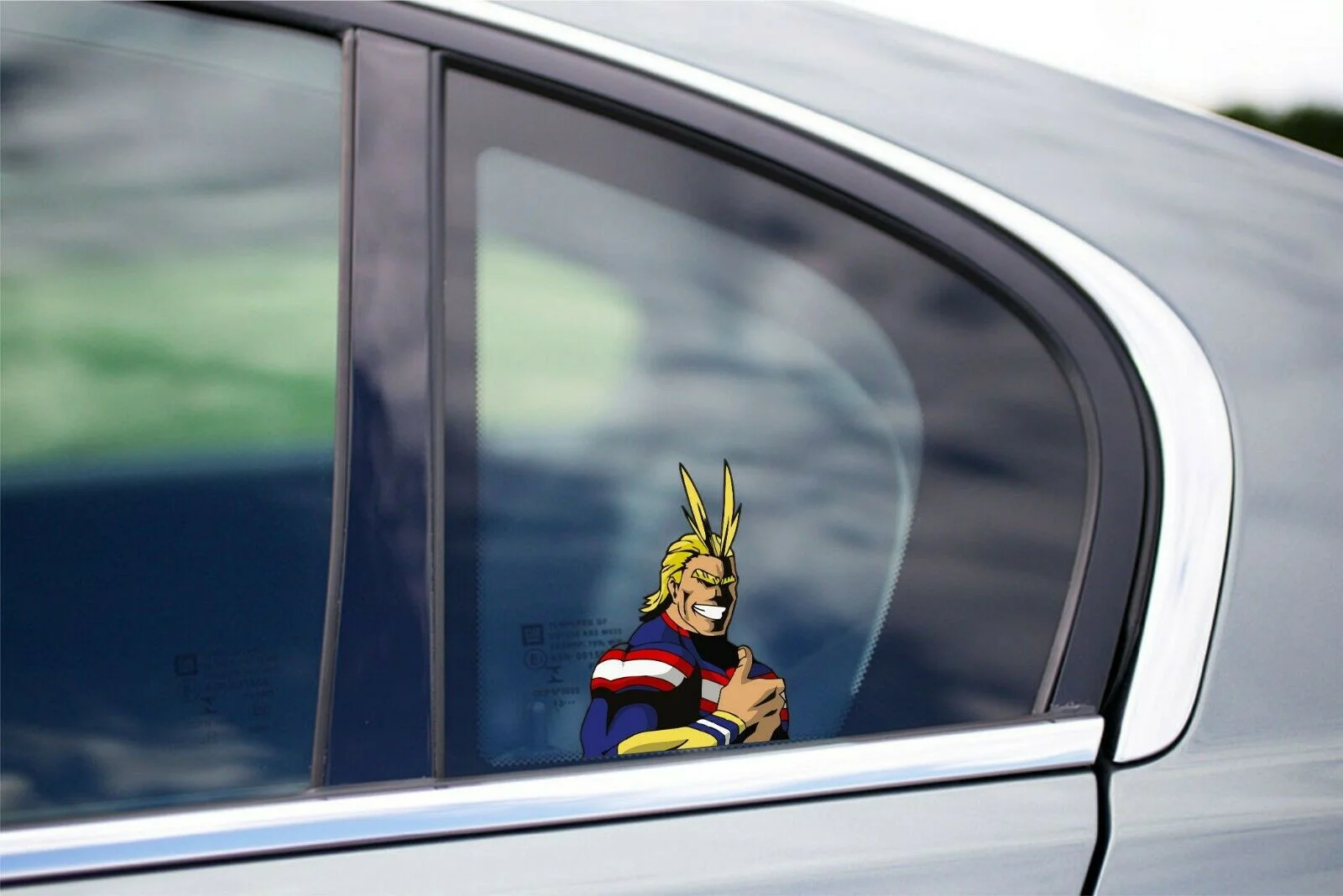 For 1Pair/2Pcs All Might Peeker Peeking Window Vinyl Decal Anime Stickers My Hero Academia Game