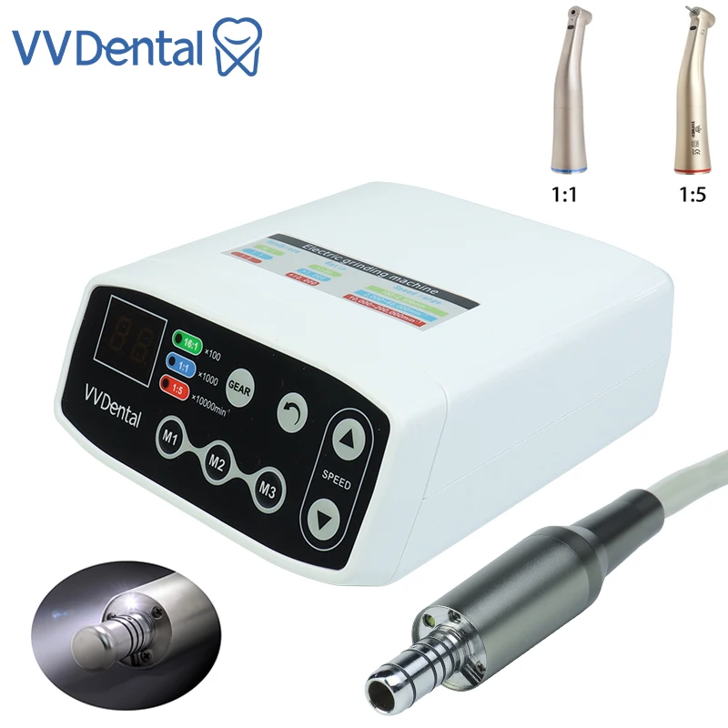 

VVDental Dental Electric Micro Motor Brushless Internal Water Spray With 1:1/1:5 LED Handpiece Dentistry Clinical Equipment