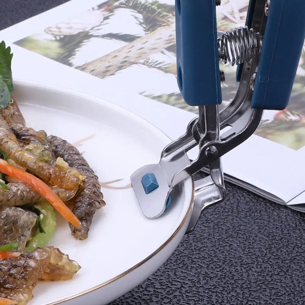 

Stainless Steel Hot Dish Gripper Multi-Function Heat-Resistant Hot Pot Holder Anti-hot Sturdy Hot Bowl Gripper Hot Plate Removal