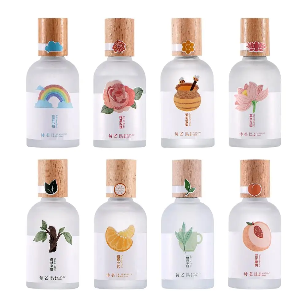 Fragancia Natural Fresca de Rosa, Jazmín, Melocotón y Flor de Naranja, Aceites Esenciales Duraderos con Aroma Cítrico y Afrutado, Eau de Toilette Encantadora