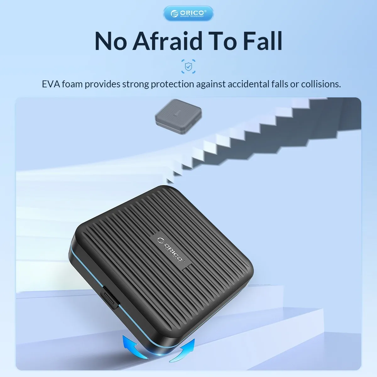 ORICO Micro SD Card Holder Case Soft Foam Interior SD Card Case Memory Card Storage Box for SSD/CF/SD Card Holder Organizer
