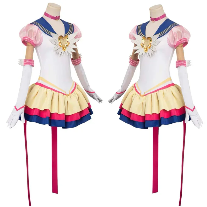 Cosmos Tsukino Usagi Cosplay Fantasy Wigs Anime Sailor Cosplay Moon Costume Disguise Adult Women Cosplay Roleplay Outfits