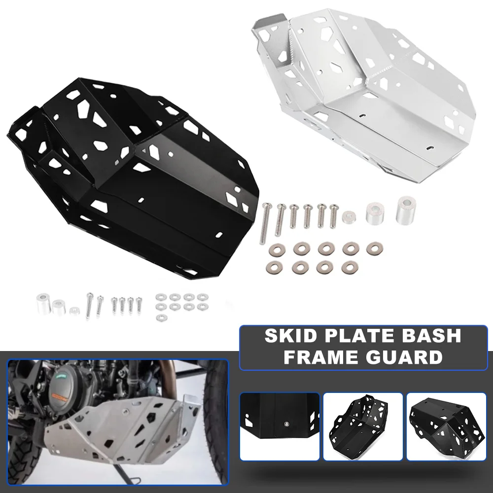 

FOR 390 ADVENTURE 390 ADV 2019-2021 2020 skid plate bash frame guard SKID PLATE Motorcycle Aluminium Cover Protection Accessory