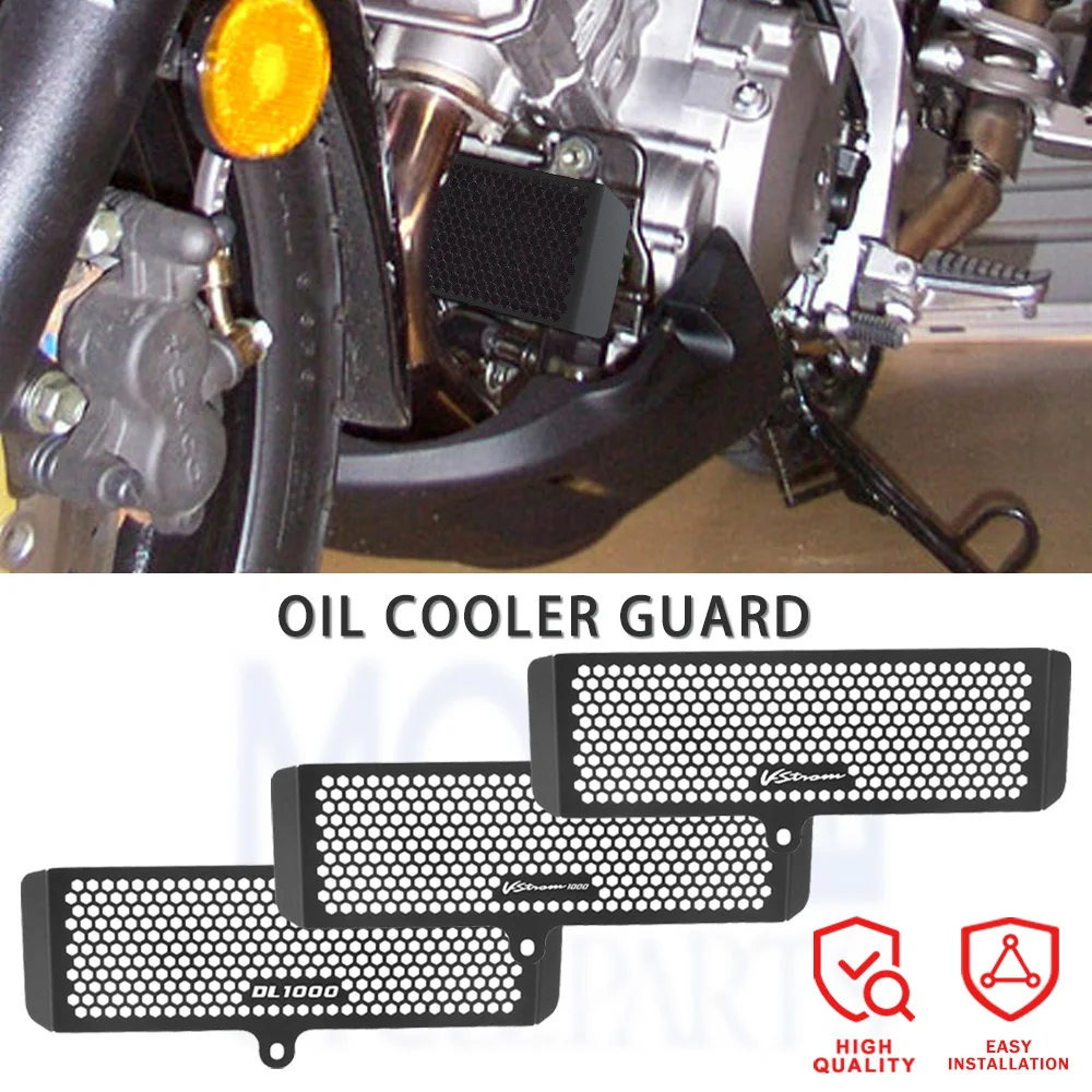 

V Strom Moto Oil Cooler Cover Protection Radiator Grille Guard For Suzuki 1000 VStrom DL1000 DL/V-Strom 1000 2004 2005 2006 2007