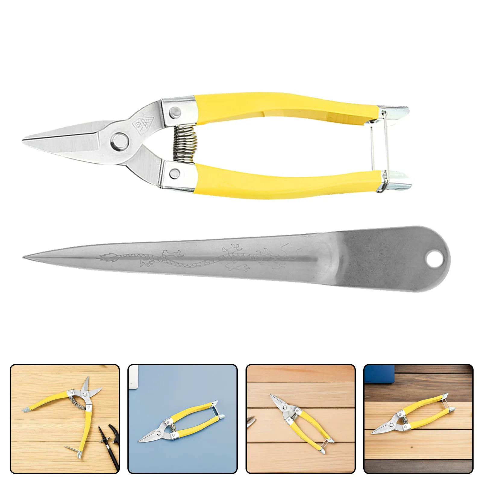 

1Set Heavy Duty Wicker Repair Tool Set Stainless Steel Rattan Basket Weaving Kit Furniture Restoration Pry Scissor Tool