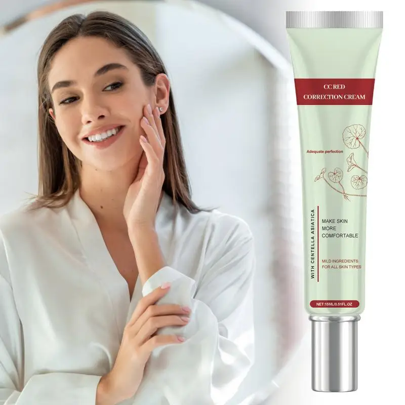 15 ミリリットルツボクサ CC クリーム高カバレッジ防水色変更明るい CC クリームフェイスコンシーラー BB クリームフェイスメイクアップベース