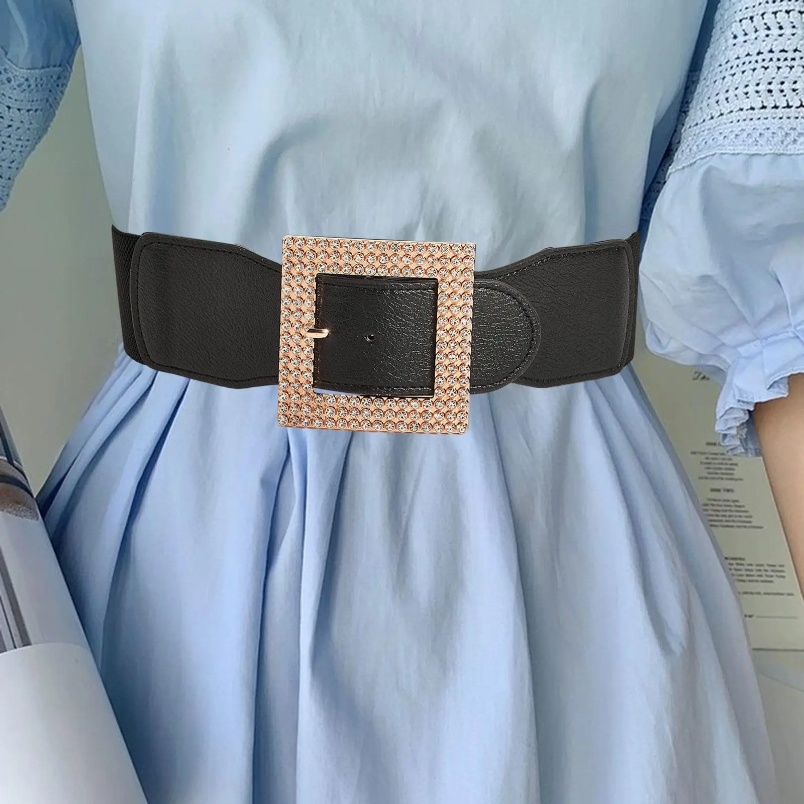 حزام عريض للنساء على الطراز القديم يوفر حزام خصر مطاطي للسيدات #3