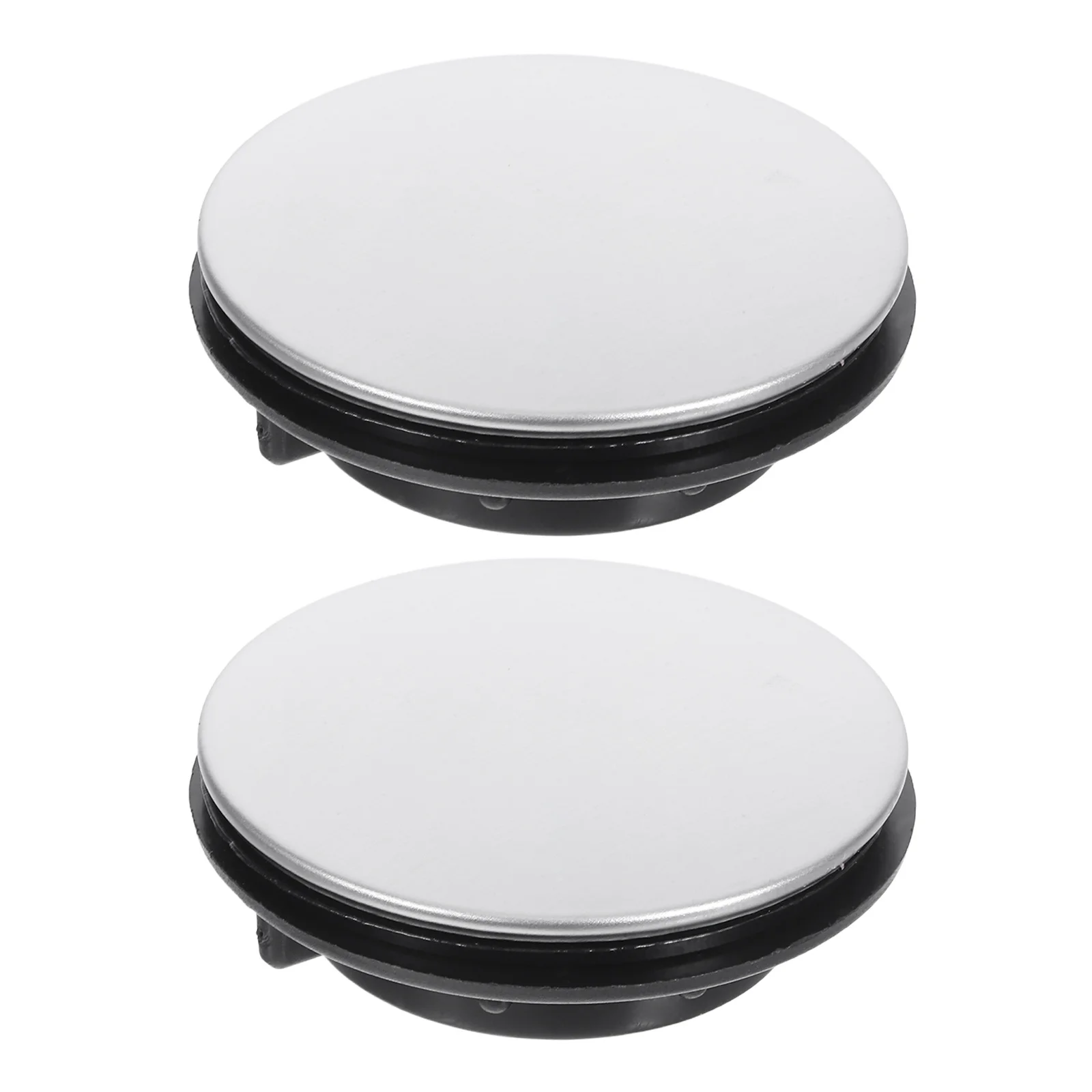 2Pcs Kitchen Sink Tap Hole Cover Stainless Steel and PP 31-40Mm Diameter Non Rust Cover Sealing Solution for Unused Faucet Holes