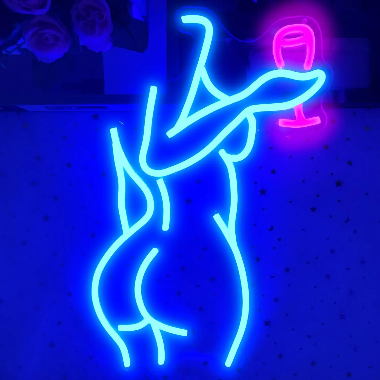 

Lady Back Neon Sign, Girl Women Body Neon Light Sign for Wall Decor USB Powered for Bedroom Living Bar Club Game Room Party Gift