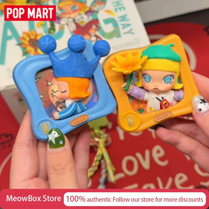 

New Authentic Pop Mart Molly Scenery Along The Way Series Fridge Magnet Blind Box Collectible Figure Home Decor Gift For Lovers