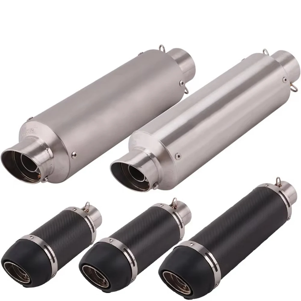Silenciador de cano de escape universal para motocicleta, 51mm, para kawasaki er6n sv650 z800 r1 cb650f cb1000r cbr250r