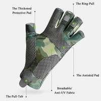 New UPF 50+ Fishing Gloves- Fingerless Sun Protection Fishing Gloves- Cycling Sun Gloves for Women Men Outdoor Activities Summer - Image 5