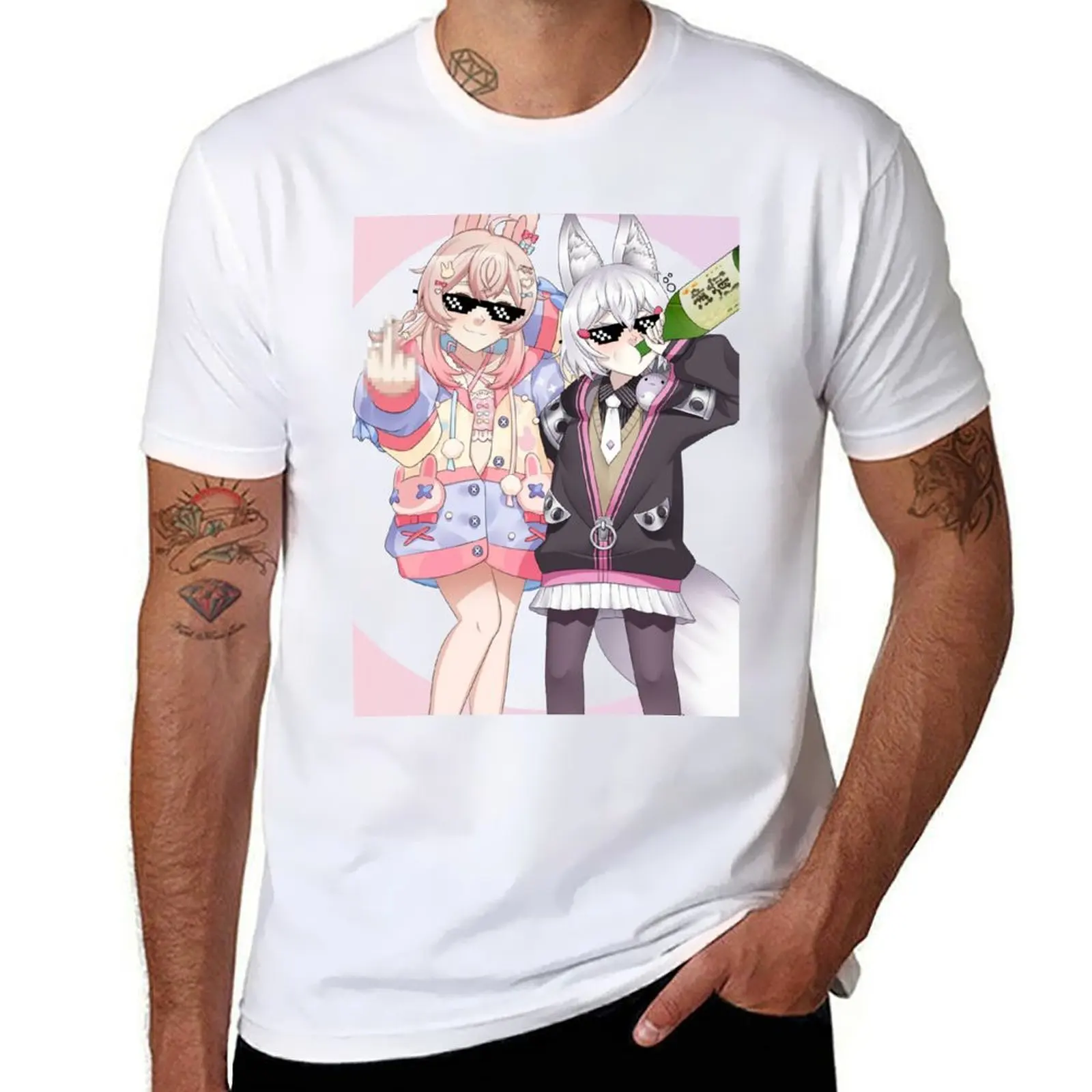 

Pippa and Tenma T-Shirt t shirts with prints anime t shirts for man T-Shirt