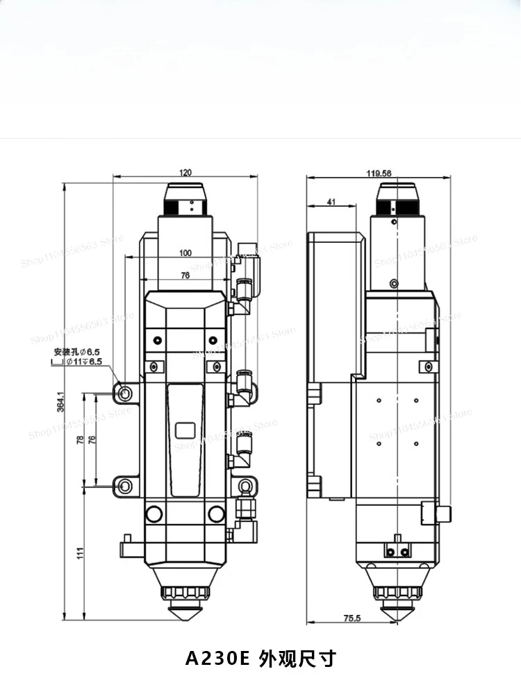 

Au3tech A230E Auto Focus Laser Cutting Head – High‑Precision for Fiber Laser Systems