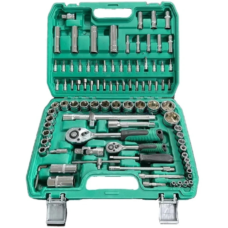 

SXLL Ultimate 94-Piece Carbon Steel Men's Home Essentials Tool Set and College Dorm Apartment or Emergency Kit - Includes Hard B