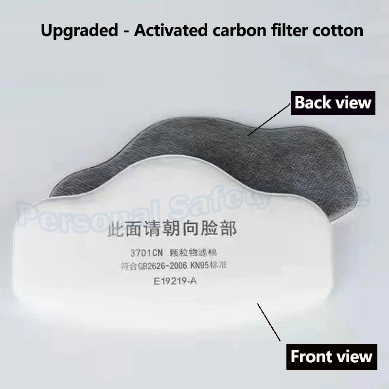 New Upgraded 3701 Activated Carbon Anti-Dust Filter Cotton Suitable For Spray Painting Mining Woodworking And Wall Sanding