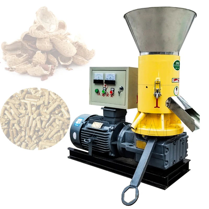 Biomass Wood Pallet Pellet Mill Machine with Grass Processing High Productivity Bearing Engine Core Components