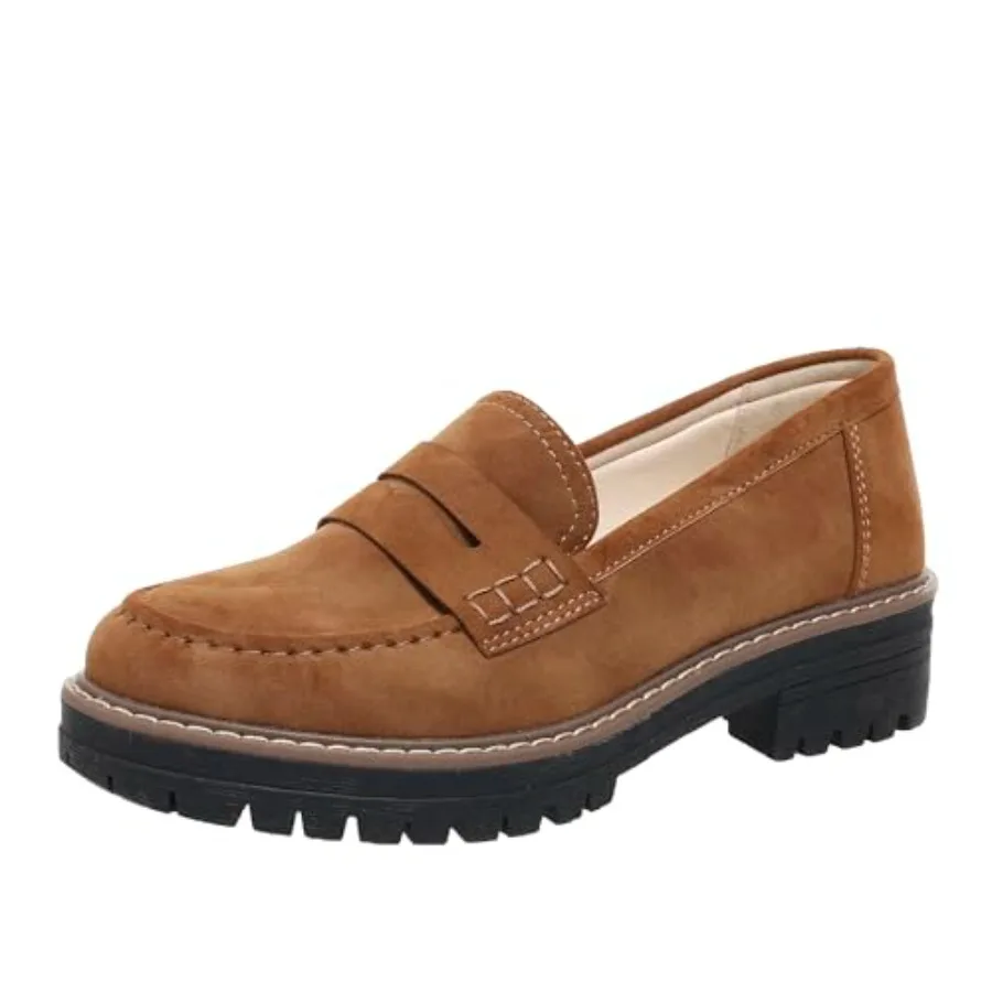 

Womens Loafers Shoes Platform Chunky Penny Loafer Lug Sole Comfortable Slip On Work Office Business Casual Dress Shoes, US Size