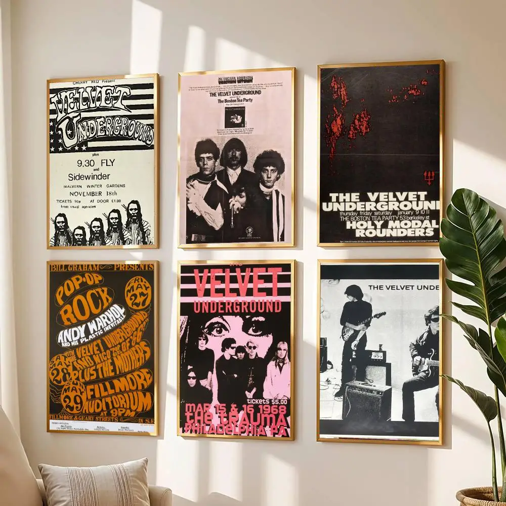 band T-The Velvet Underground-D Poster Modern Wall Decal for Living Room Cafe Office Bar and Bedroom