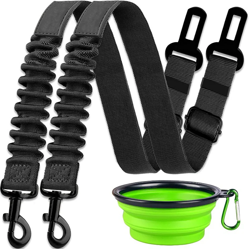 Amazon Car Dog Safety Buckle Pet Thickened Nylon Traction Elastic String Retractable Car Seat Belt Manufacturer