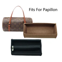 Fits For Papillon BB 26 30 Barrel Felt Cloth Insert Bag Organizer Women Makeup Bag Travel Portable Organizer Base Shaper