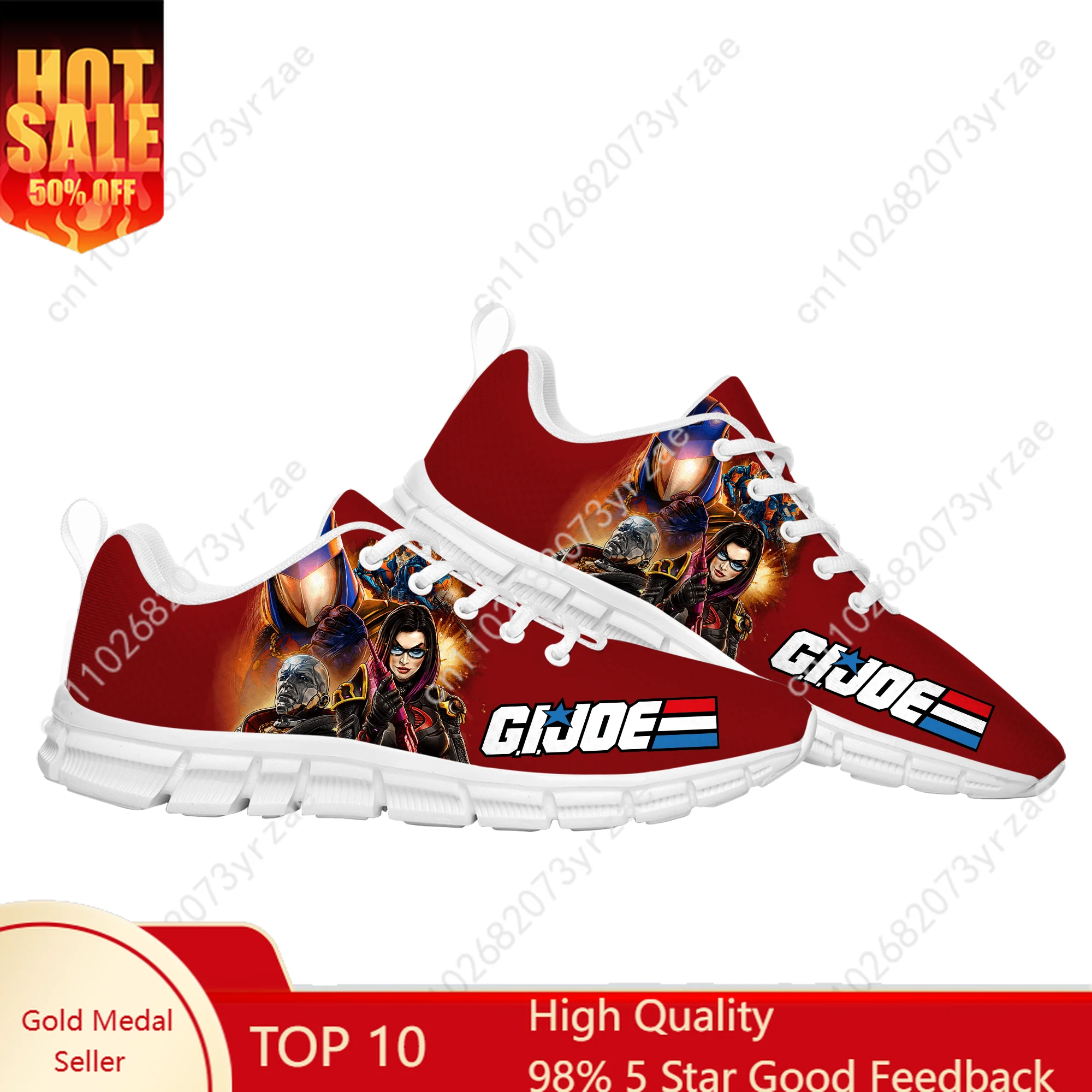 

G.I. Joe Lace Mesh Shoes Flat Sneaker Mens Womens Sports Shoe High Quality Personalized Sport Sneakers Custom Footwe