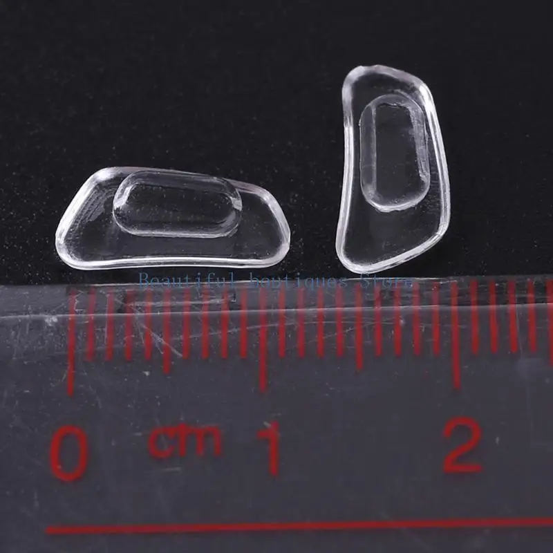 U4LF 5 Pairs/Lot Inserted Silicone Eyeglasses Soft Nose Pads Glasses Massage
