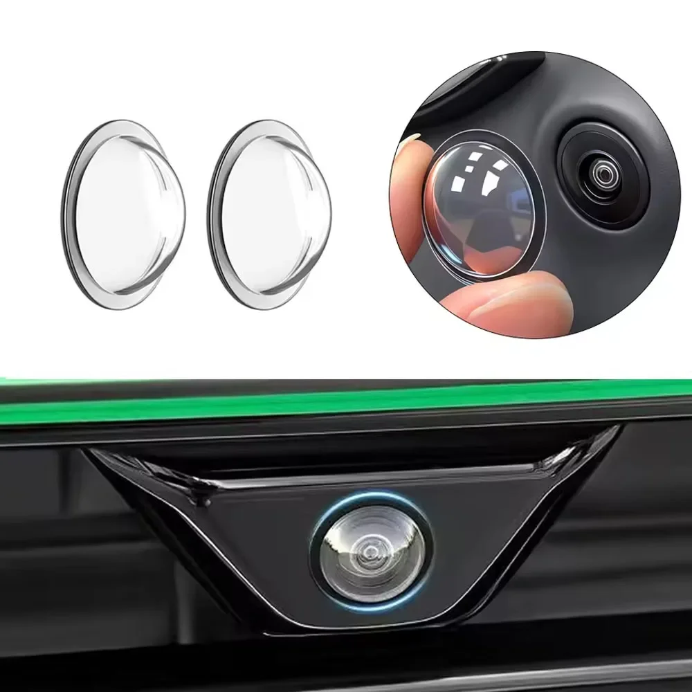 

2pcs Car Camera Protective Cover Reverse Camera Lens Dustproof Anti-scratch Protective Film Car Exterior Accessories Amagi
