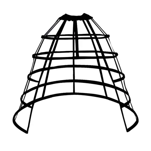 Enagua alforja para mujer, jaulas victorianas, falda de aro, falda tipo jaula para mujer