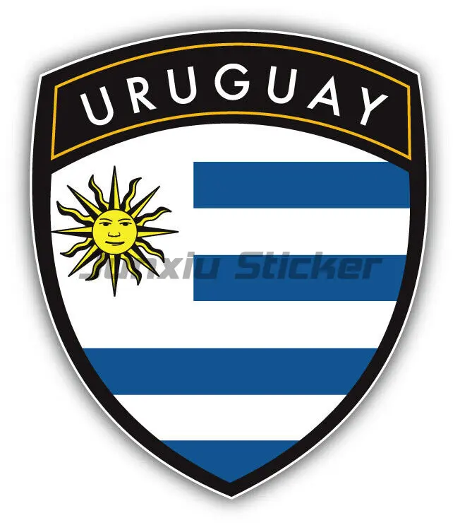 Fashion Design Car Sticker Uruguay Flag Country Accessories Vinyl Car Styling Cover Scratches Waterproof Motorcycl Decal