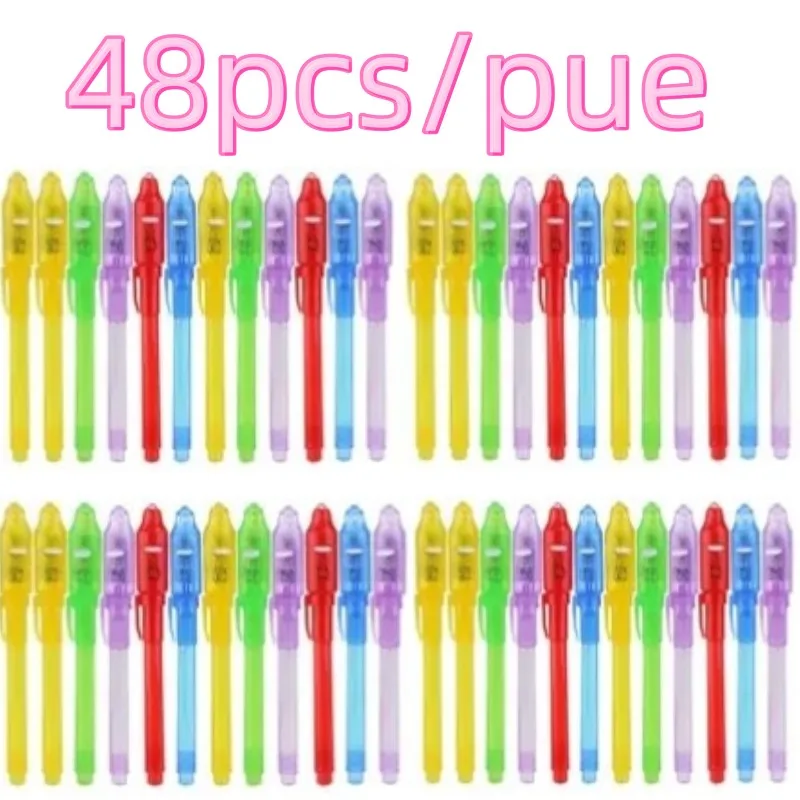 

Invisible Ink Pen 24 PCS, Spy Pen with UV Light, Magic Marker for Secret Message,Treasure Box Prizes,Kids Party Favors,Toys Gift