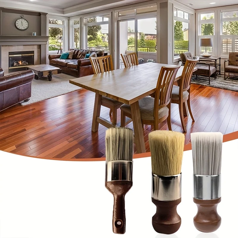 

2 шт. Щетка для чистки кожаной мебели, дерева и кожи с мягкой нейлоновой и полиэфирной щетиной, коричневая