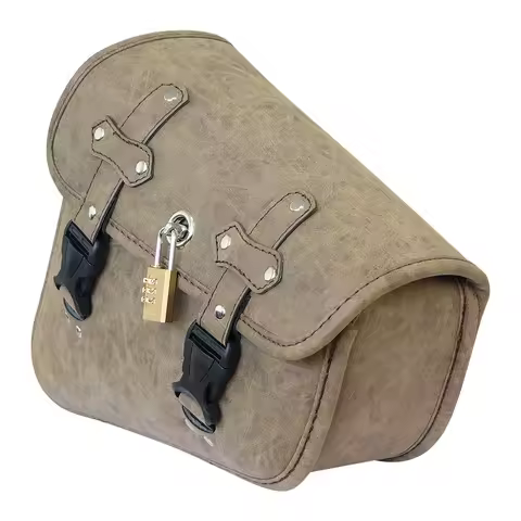 Motorcycle Saddlebags Side Tool Bag PU Leather Luggage Saddle Bag Fit For Harley Sportster XL 883 Hugger Sportster Universal