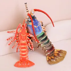 Simulated Animal Lobster Restaurant Food Model Crayfish Wild Nature Sea Ocean Plush Toy Doll Girl Boy Aquarium Marine Park Gift
