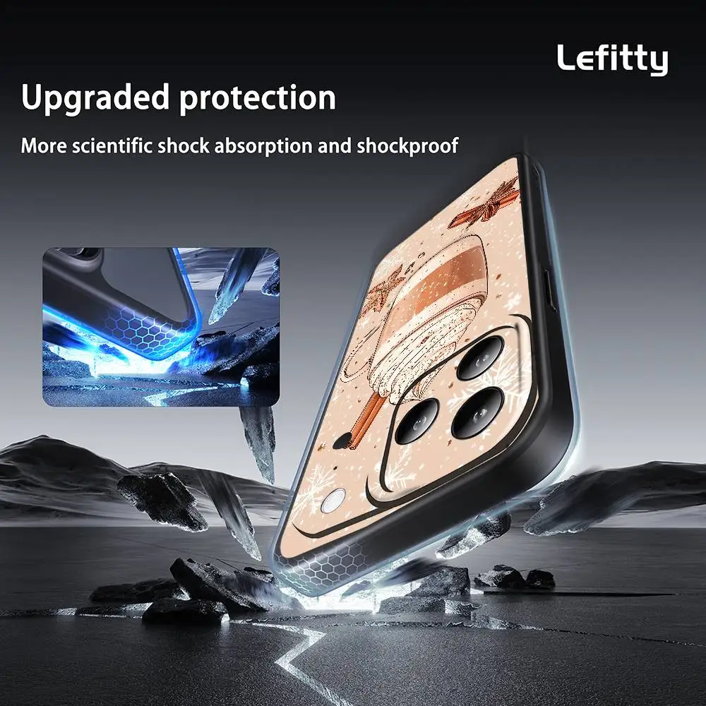 Hot Coffee phone case for iPhone 17 16 15 14 13 Pro Max Plus Mini Frosted Soft Case Funda Shockproof Cases