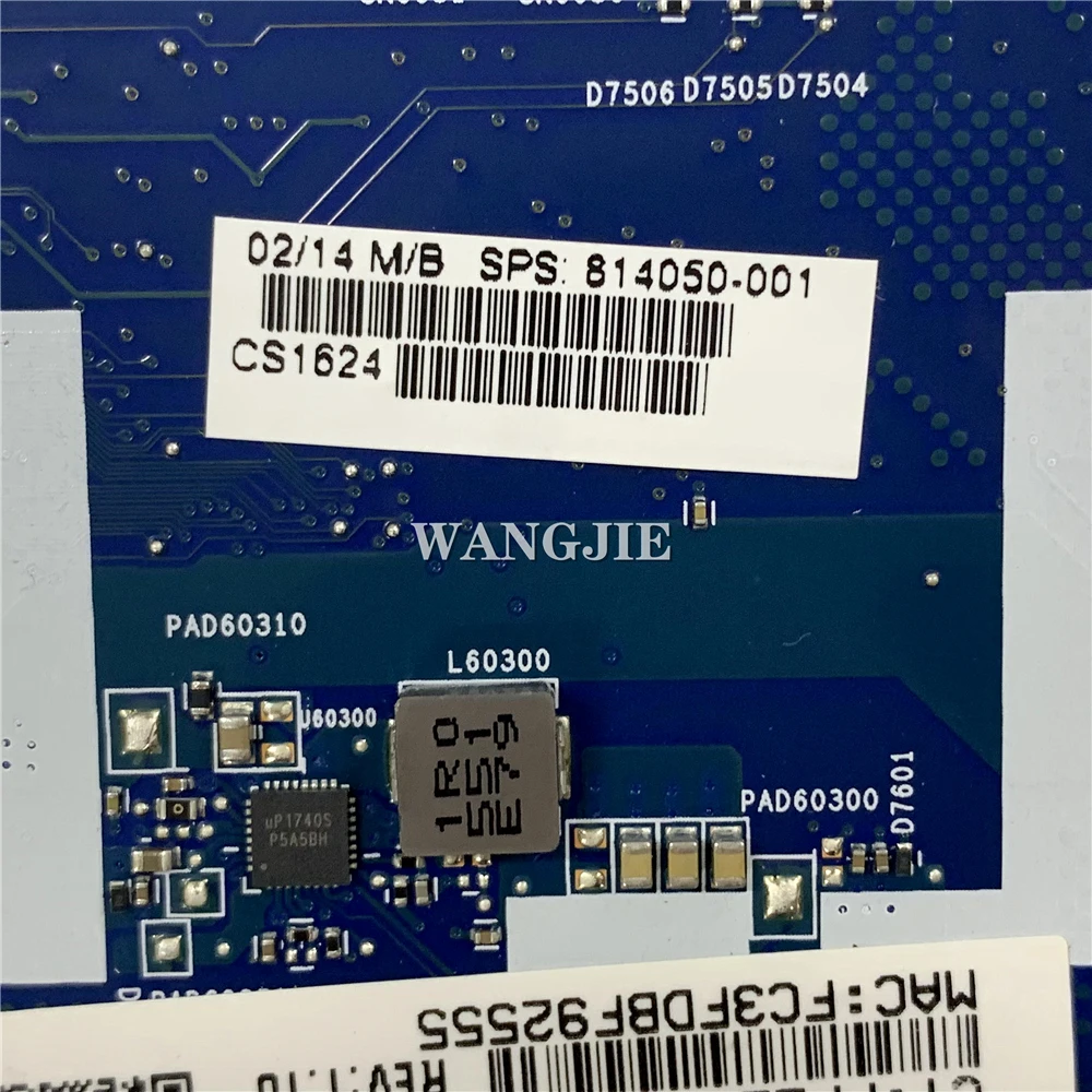 814050 -001 814050 -501 PLACA PRINCIPAL Para HP Pavilion 14 14-AC159NR Laptop Placa-mãe SR29H N3050 CPU 2GB RAM 6050A 2730201