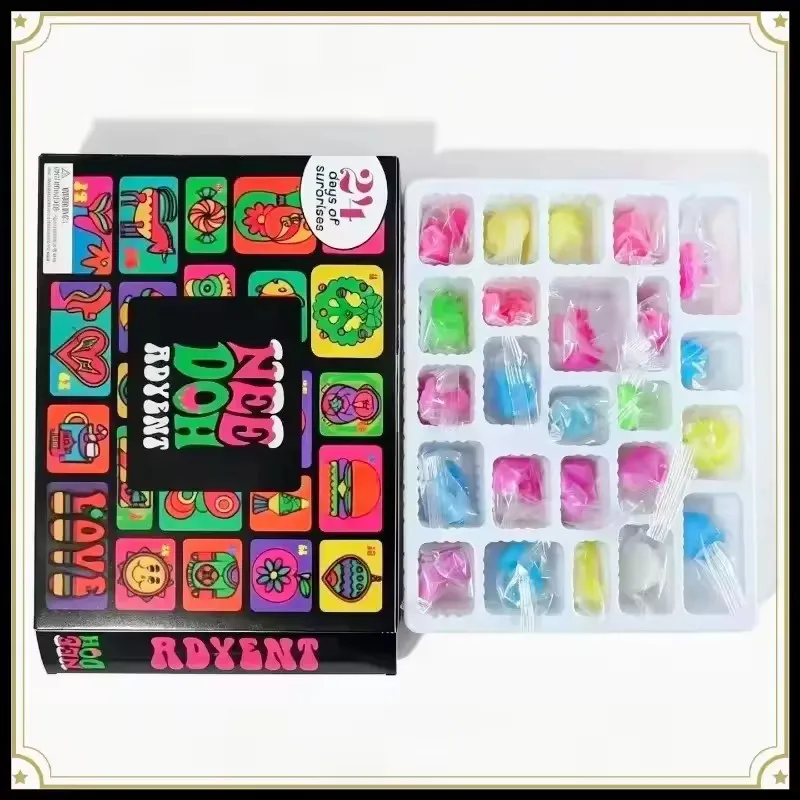 NeeDoh Advent Calendar Gift for Teens 24 Day 3D PVC Dolls Countdown Christmas 2026 New Year Surprise Squeeze Toys Party Gifts