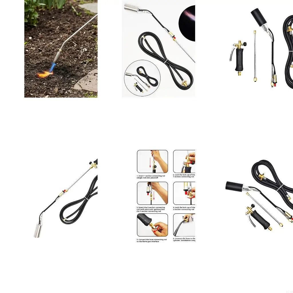 

Propane Weeding Burning 1800000 BTU Flamethrower Heavy Duty Weeding Adapter 37JD