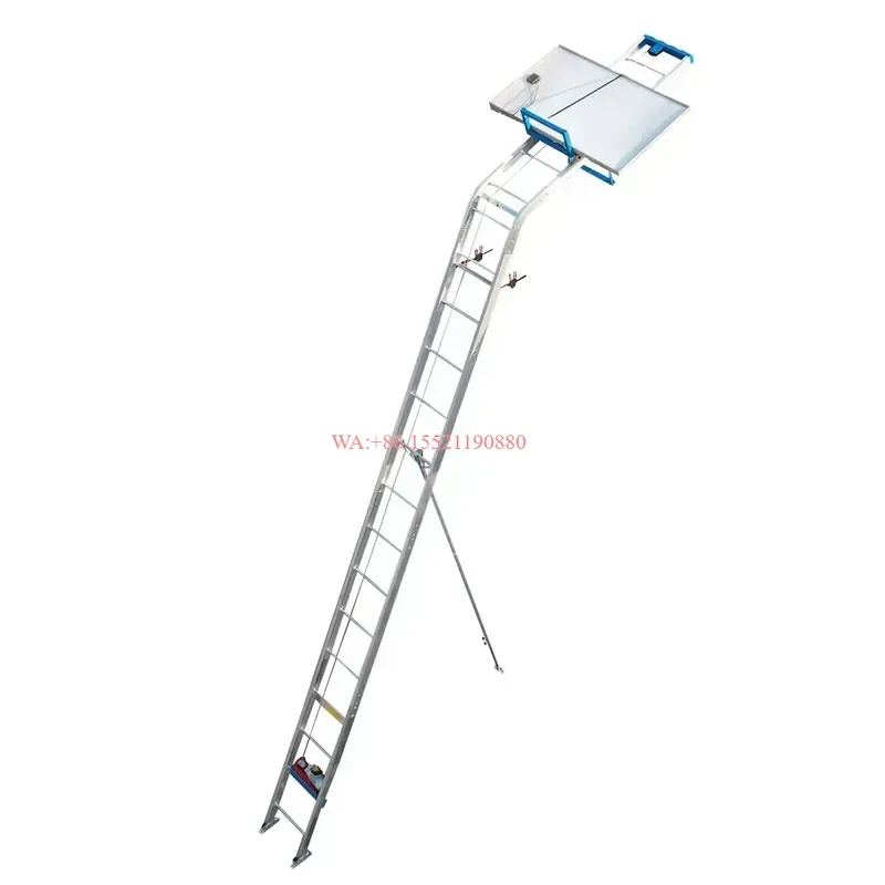 wmwmnu New Lightweight Aluminum Electric Solar Panel Photovoltaic Module Lift with Wire Rope Sling 200kg Load Capacity Remote