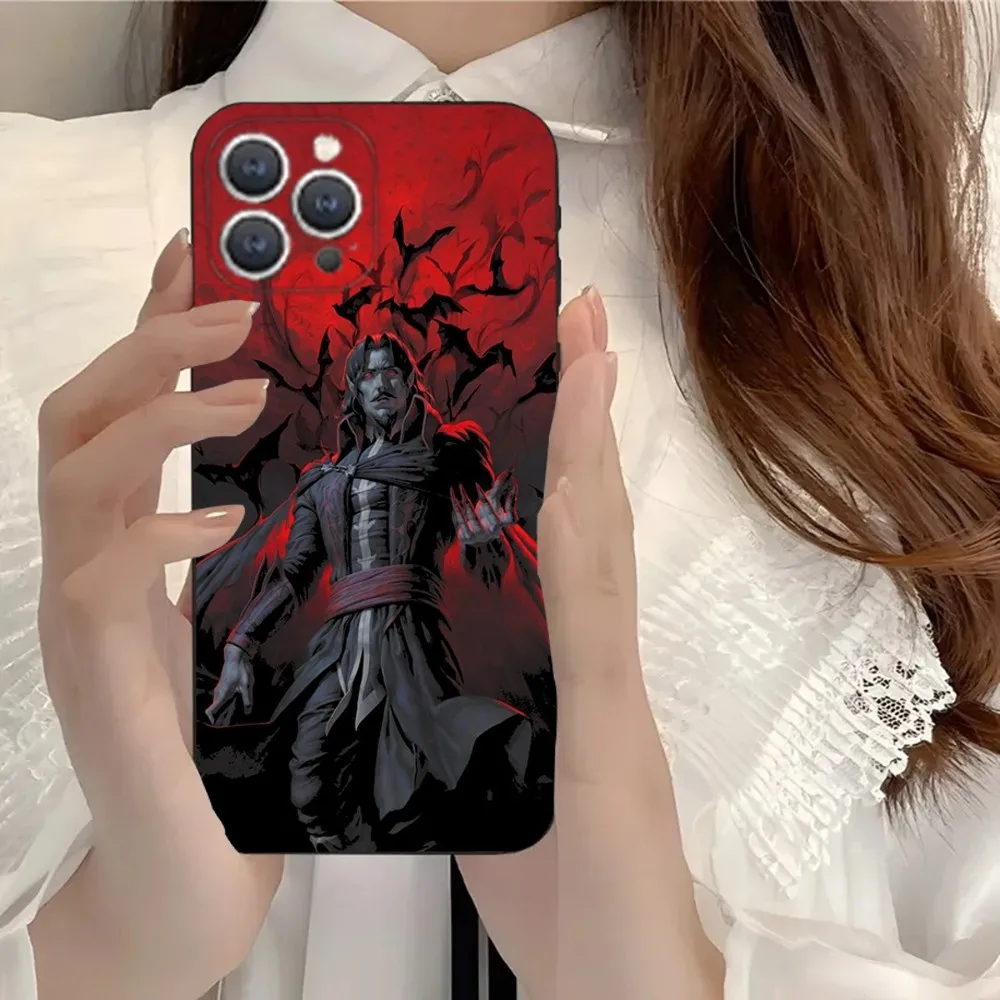 C- Castlevania  Phone Case For iPhone 15,14,13,12,11,Plus,Pro Max,XS,X,XR,SE,Mini,8,7 Soft Silicone Black Cover