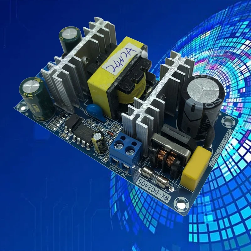 24V 2A Switching Power Supply Module 24V 50W Switching Power Supply Board Bare Board Built-In AD-DC Power Module