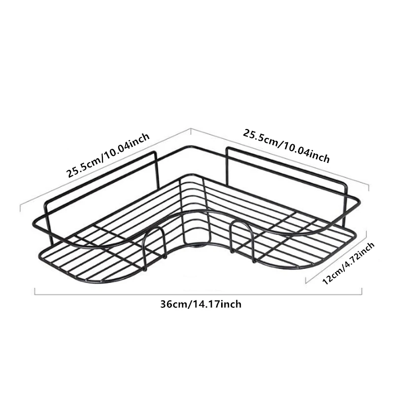 Estante de almacenamiento de champú para baño, soporte de cosméticos, estante de Metal sin perforaciones, organizador de condimentos, estante de