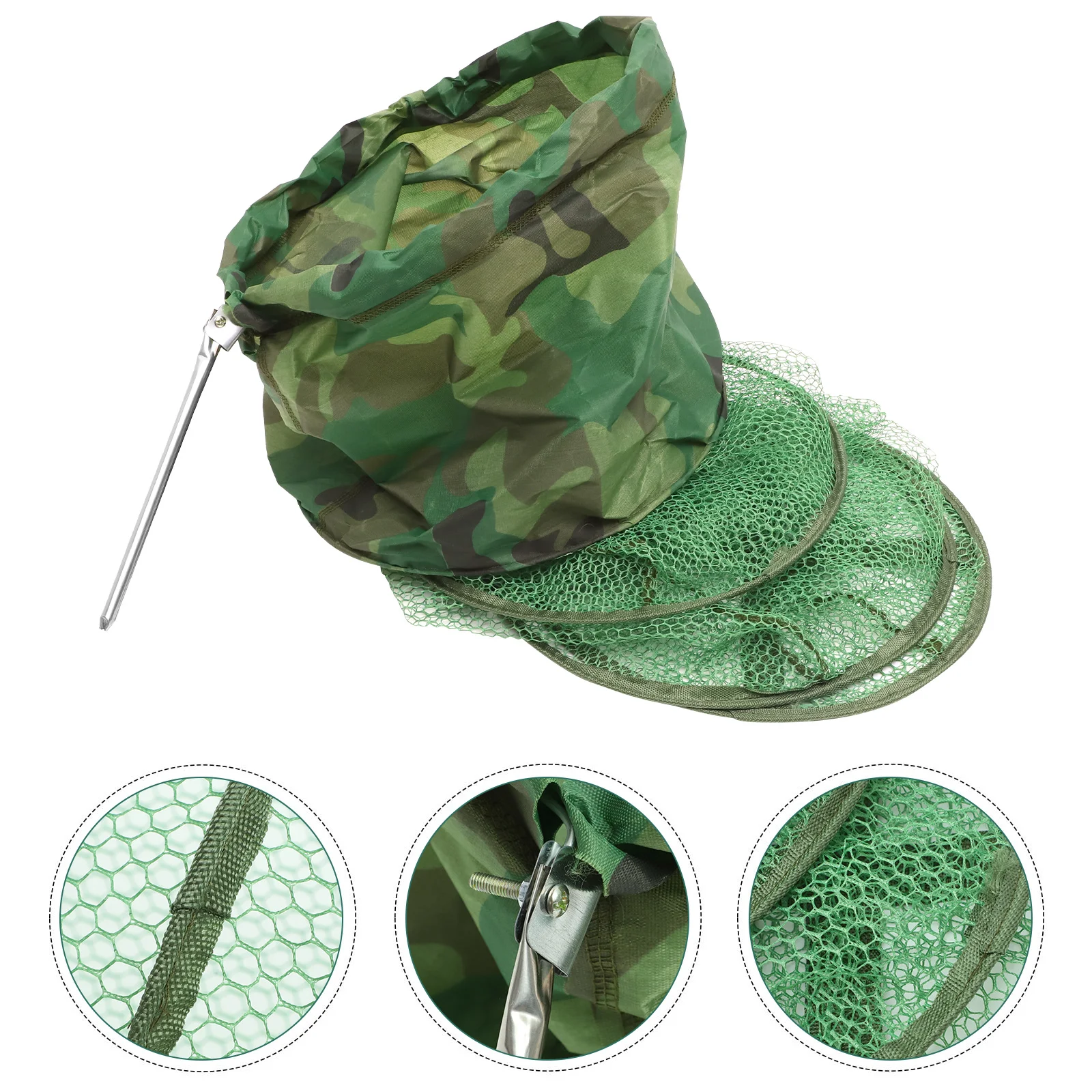 

Fishing Locating Basket Portable Foldable Fish Guard Basket Easy Use Mesh Fishing Netting Fish Guard Net Cast Net