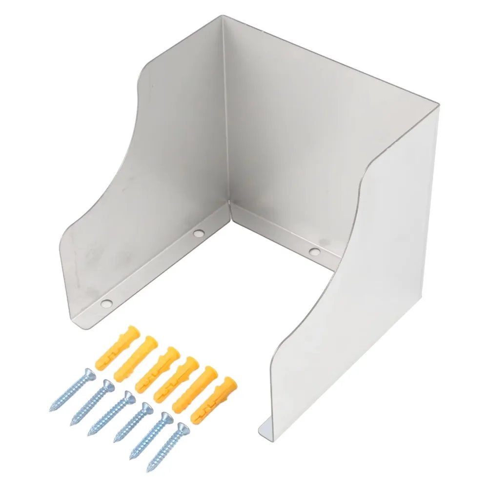 جودة الفولاذ المقاوم للصدأ غطاء مقاوم للماء المضادة للتصادم غير نافذ للمطر جرس الباب غطاء للمطر الأدوات المنزلية حماية التبديل في الهواء الطلق #5