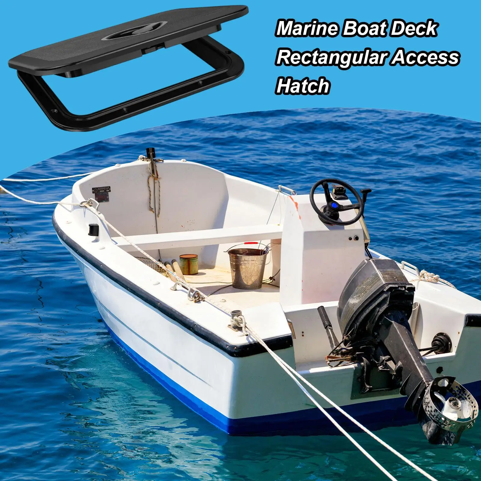 

Boat Hatch Marine Deck Access Hatch Gasket Sealing Non-Slip Safety Hinge For Marine Roof Yachts Sail Kayak Floor Boats