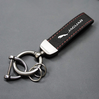 Leathe Metal Alloy Car Styling Car Keyring Keychain For Jaguar XF XJ XFR XKR S-Type F-Type X-Type F-Pace I-Pace E-Pace XJR XE XK