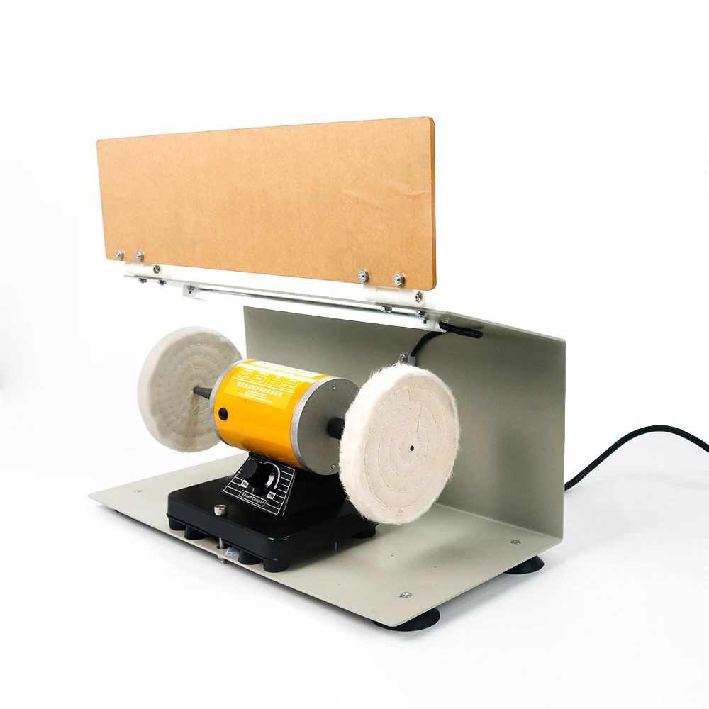 Hot Selling Dental Equipment Sanding Jewelry Motor Lathe Burnishing Electric Grinding Polishing Machine with LED Lamp