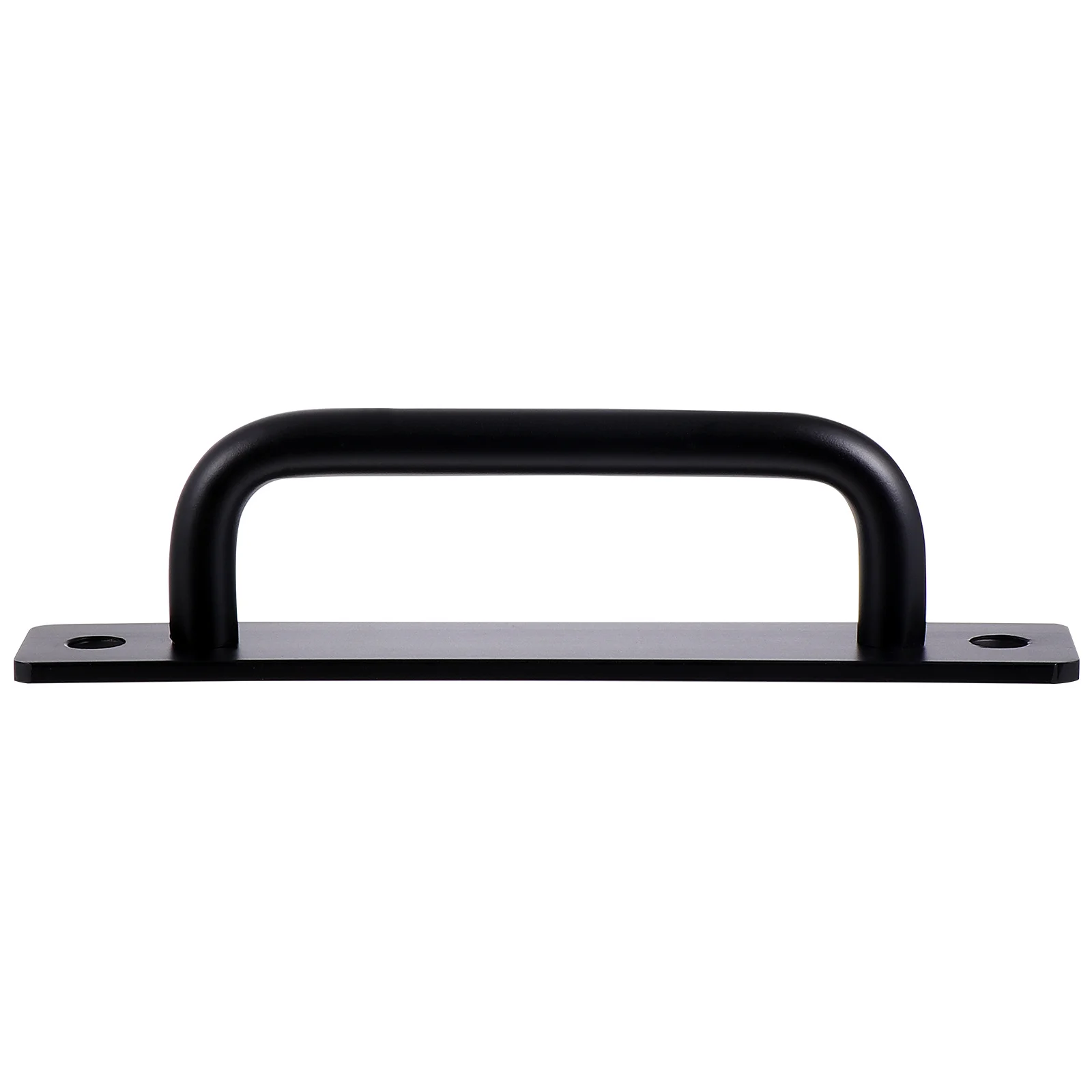 

Black Barn Handle Solid Iron Sliding Door Pull Hardware No Drill Installation For Closet Pantry Cabinet Recessed Handle