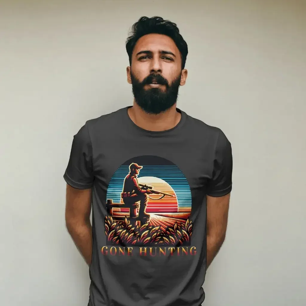 T-Shirt „Gone Hunting“ – perfekt für Jäger und Outdoor-Enthusiasten.